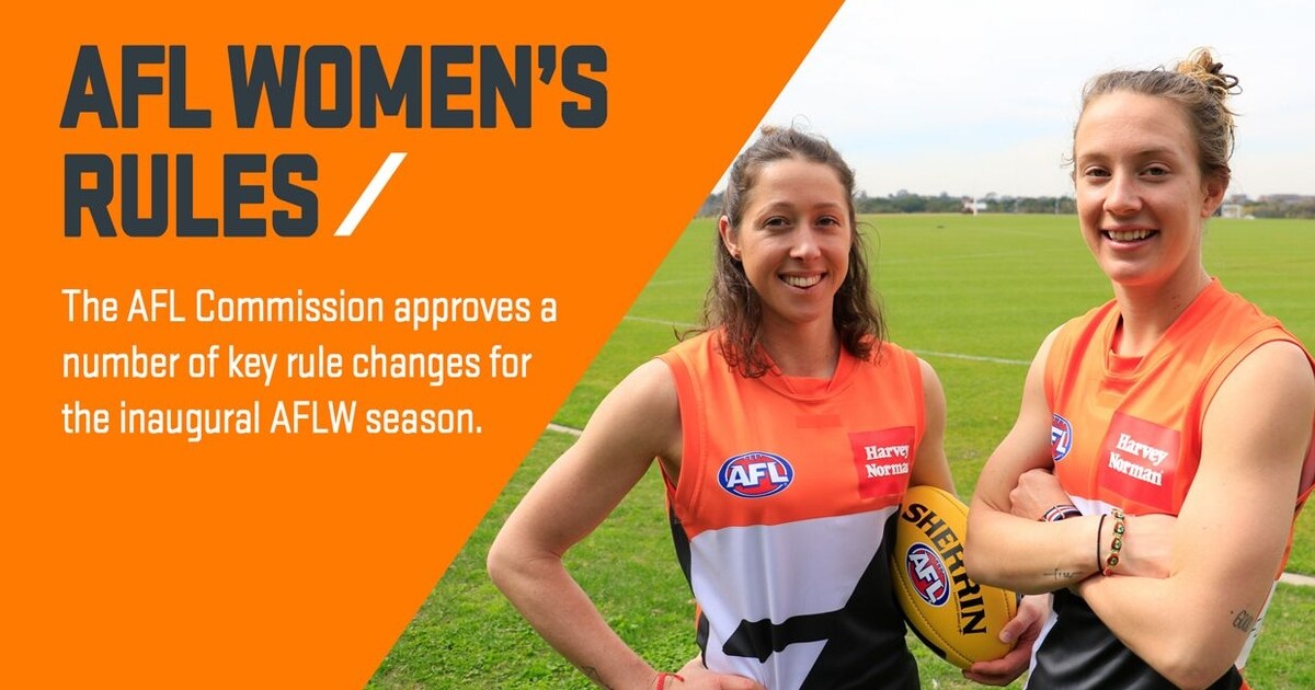 AFL Women's Rules Confirmed