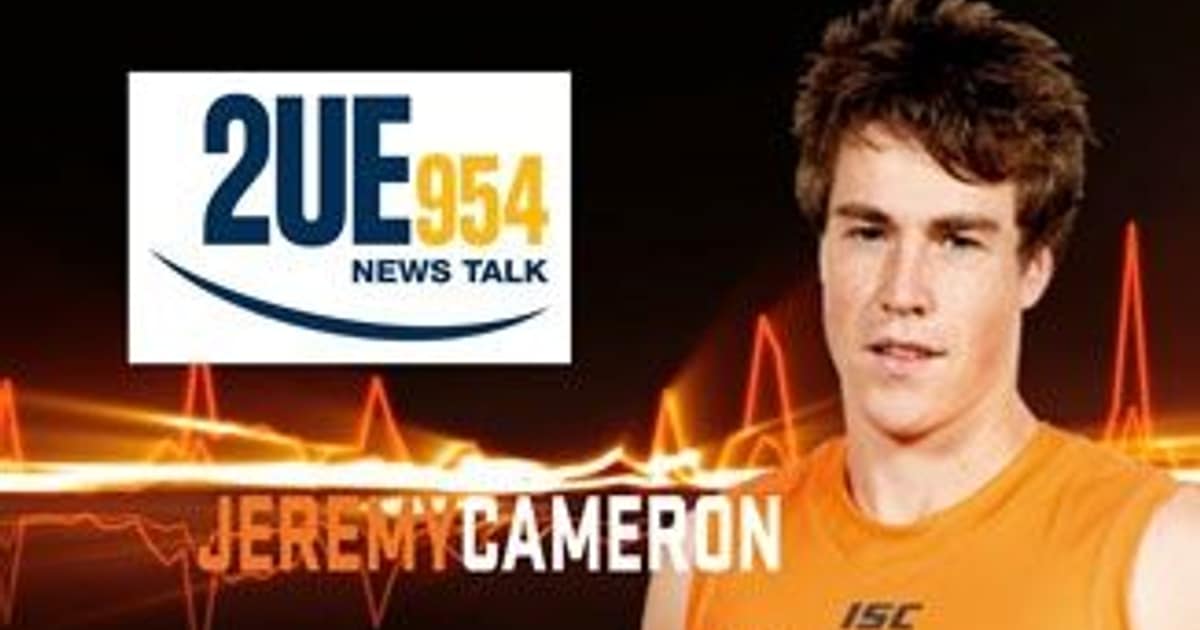 RADIO Jeremy Cameron on 2UE