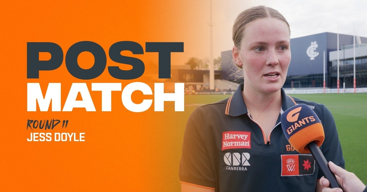 Jes Doyle AFLW R11 Post-Match: Jess Doyle